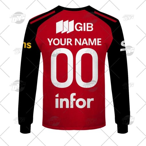 Canterbury Crusaders Custom Name Number 2022 Home Jersey Sweatshirt