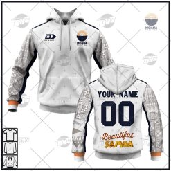Moana Pasifika Custom Name Number 2022 Away Jersey Pullover Hoodie
