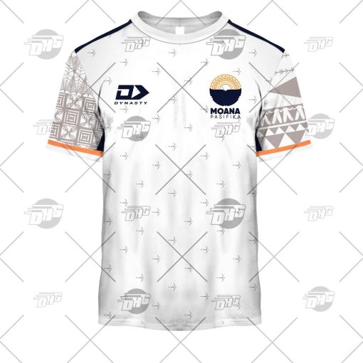 Moana Pasifika Custom Name Number 2022 Away Jersey T-Shirt