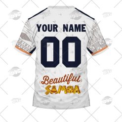Moana Pasifika Custom Name Number 2022 Away Jersey T-Shirt