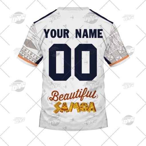Moana Pasifika Custom Name Number 2022 Away Jersey T-Shirt