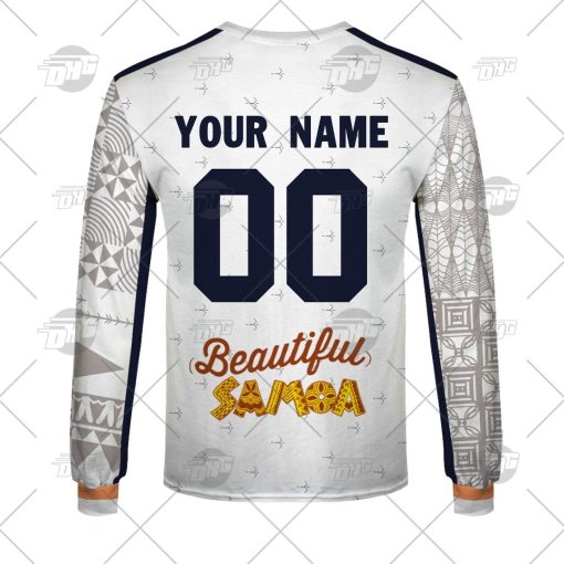 Moana Pasifika Custom Name Number 2022 Away Jersey Sweatshirt