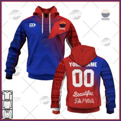 Moana Pasifika Custom Name Number 2022 Heritage Jersey Pullover Hoodie
