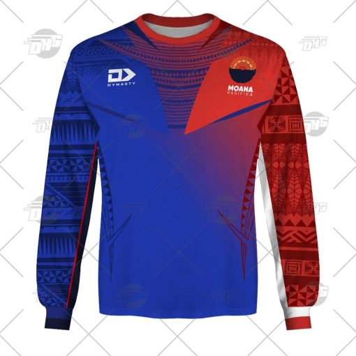 Moana Pasifika Custom Name Number 2022 Heritage Jersey Sweatshirt
