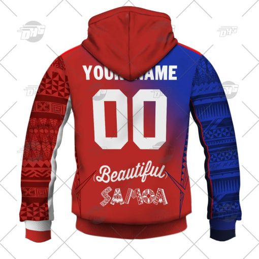 Moana Pasifika Custom Name Number 2022 Heritage Jersey Pullover Hoodie