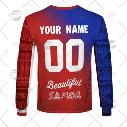 Moana Pasifika Custom Name Number 2022 Heritage Jersey Sweatshirt
