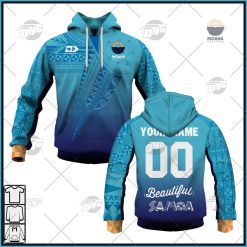 Moana Pasifika Custom Name Number 2022 Home Jersey Pullover Hoodie