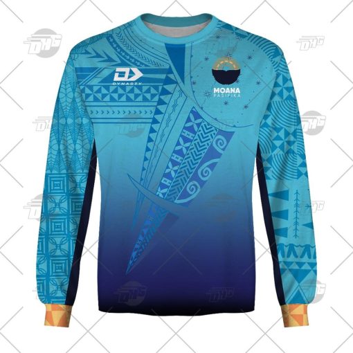 Moana Pasifika Custom Name Number 2022 Home Jersey Sweatshirt