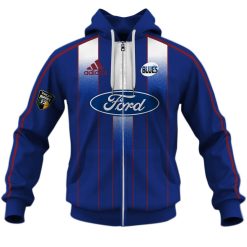 Auckland Blues Custom Name Number Vintage 2000 Jersey Zip Up Hoodie