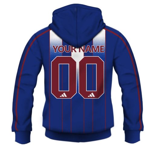Auckland Blues Custom Name Number Vintage 2000 Jersey Zip Up Hoodie