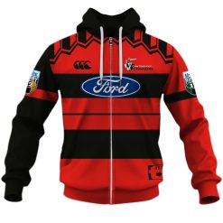 Canterbury Crusaders Custom Name Number Vintage 1998 Jersey Zip Up Hoodie