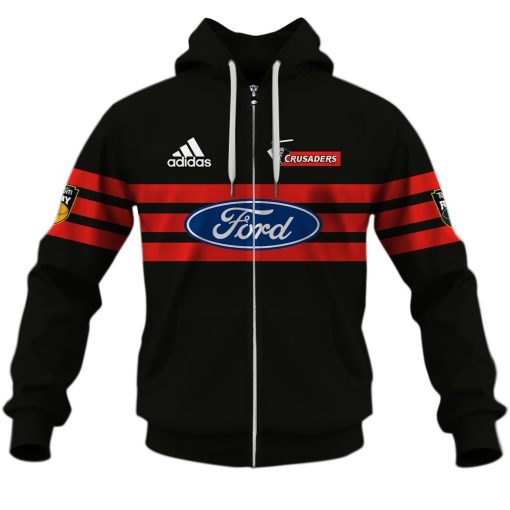Canterbury Crusaders Custom Name Number Vintage 2000 Jersey Zip Up Hoodie