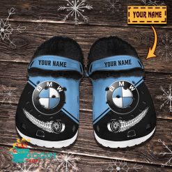 BMW Custom Name New Edition BW Fleece Crocs