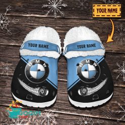 BMW Custom Name New Edition BW Fleece Crocs