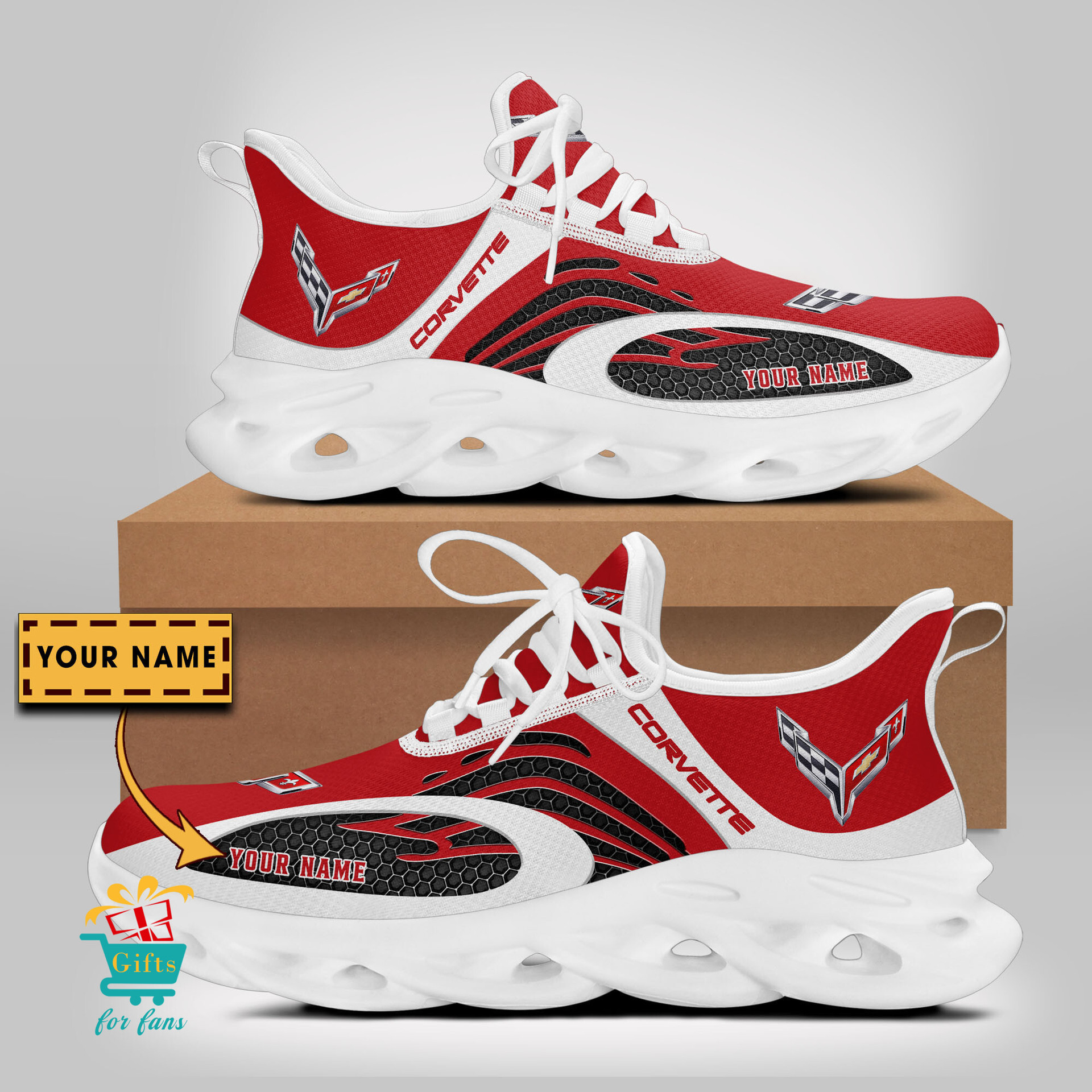 Chevrolet Corvette Custom Name New Style Max Soul Shoes Chevrolet Corvette Custom Name New Style Max Soul Shoes