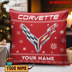 Chevrolet Corvette Custom Name Special Edition Square Pillow Case
