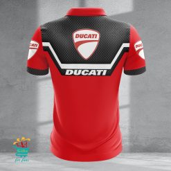 Ducati Custom Name New Design Zipper Polo Shirt