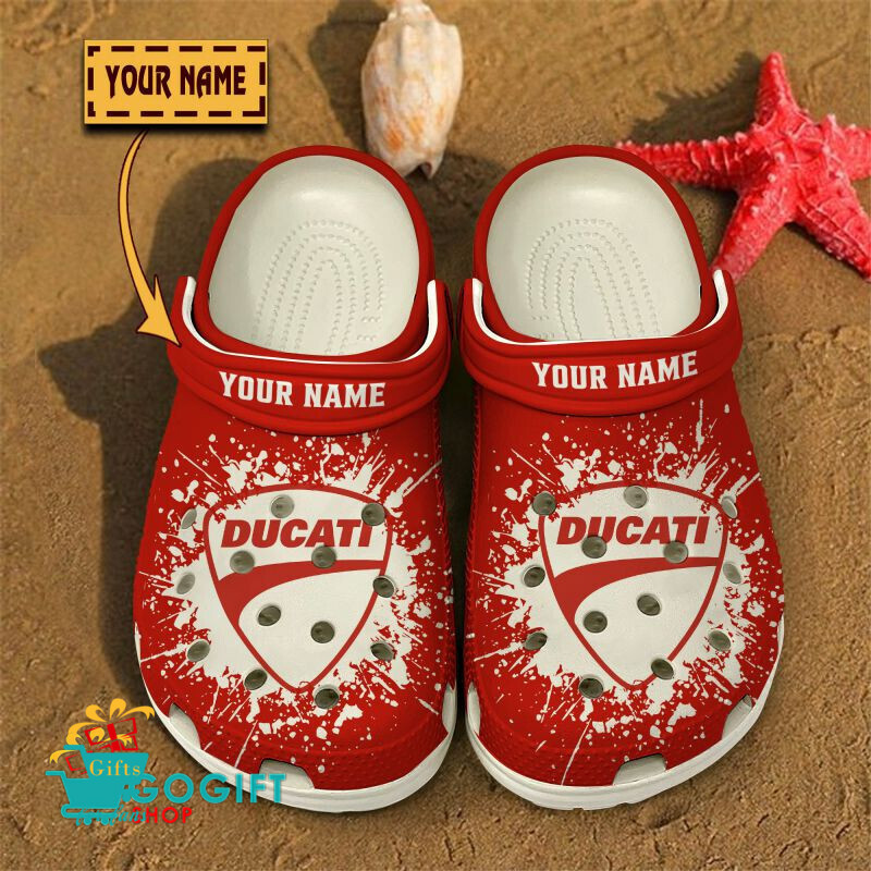 Ducati Custom Name Special Edition BW Crocs Ducati Custom Name Special Edition BW Crocs