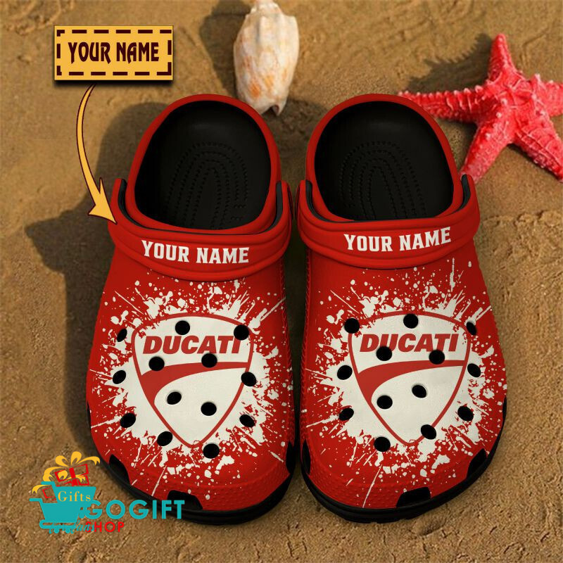 Ducati Custom Name Special Edition BW Crocs Ducati Custom Name Special Edition BW Crocs