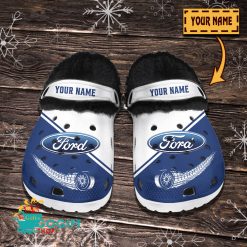Ford Custom Name New Edition BW Fleece Crocs