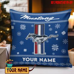 Ford Mustang Custom Name Special Edition Square Pillow Case