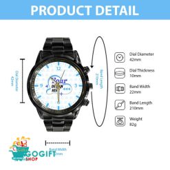 Ford Mustang Custom Name Steel Watch