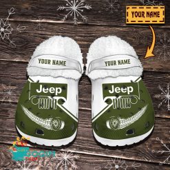 Jeep Custom Name Limited Edition BW Fleece Crocs