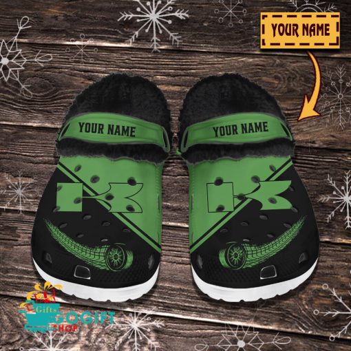 Kawasaki Custom Name New Edition Fleece Crocs