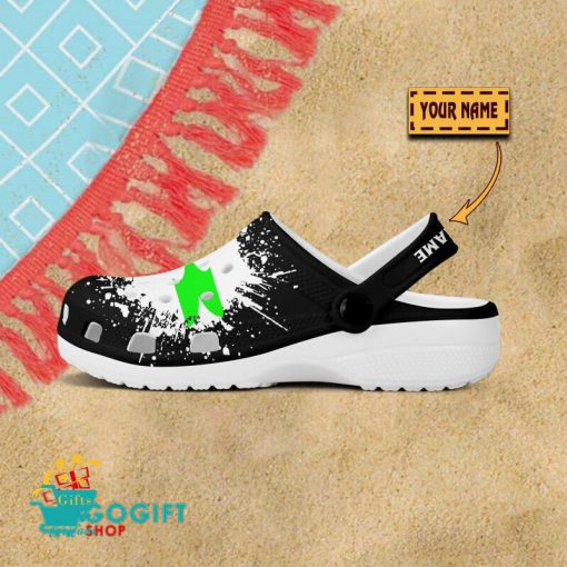 Kawasaki Custom Name Special Edition BW Crocs