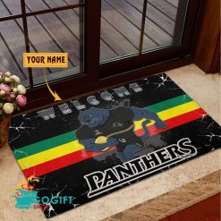 Penrith Panthers Custom Name Mascot Rubber Doormat Penrith Panthers Custom Name Mascot Rubber Doormat