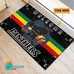 Penrith Panthers Custom Name Mascot Rubber Doormat Penrith Panthers Custom Name Mascot Rubber Doormat