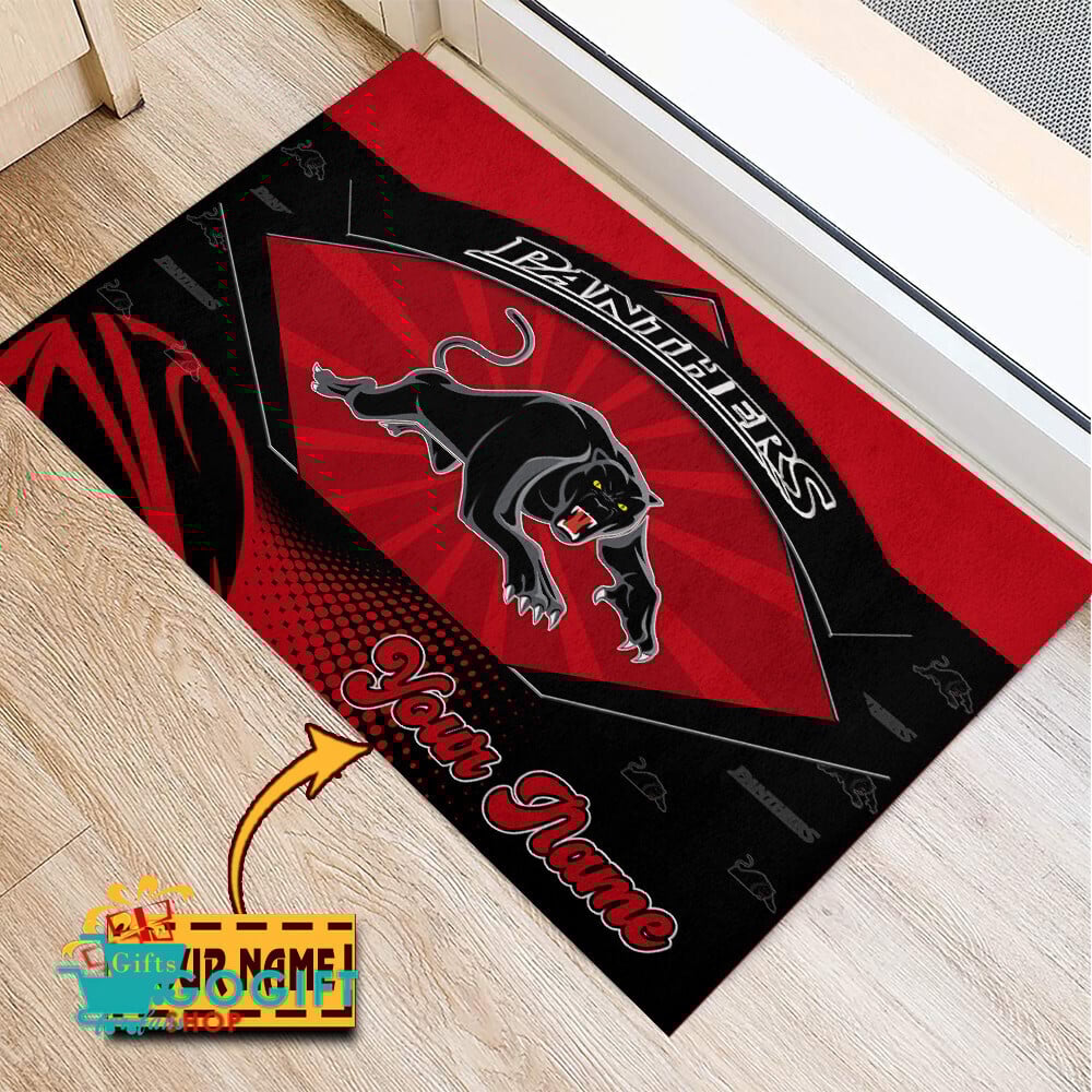 Penrith Panthers Custom Name Special Edition Rubber Doormat Penrith Panthers Custom Name Special Edition Rubber Doormat