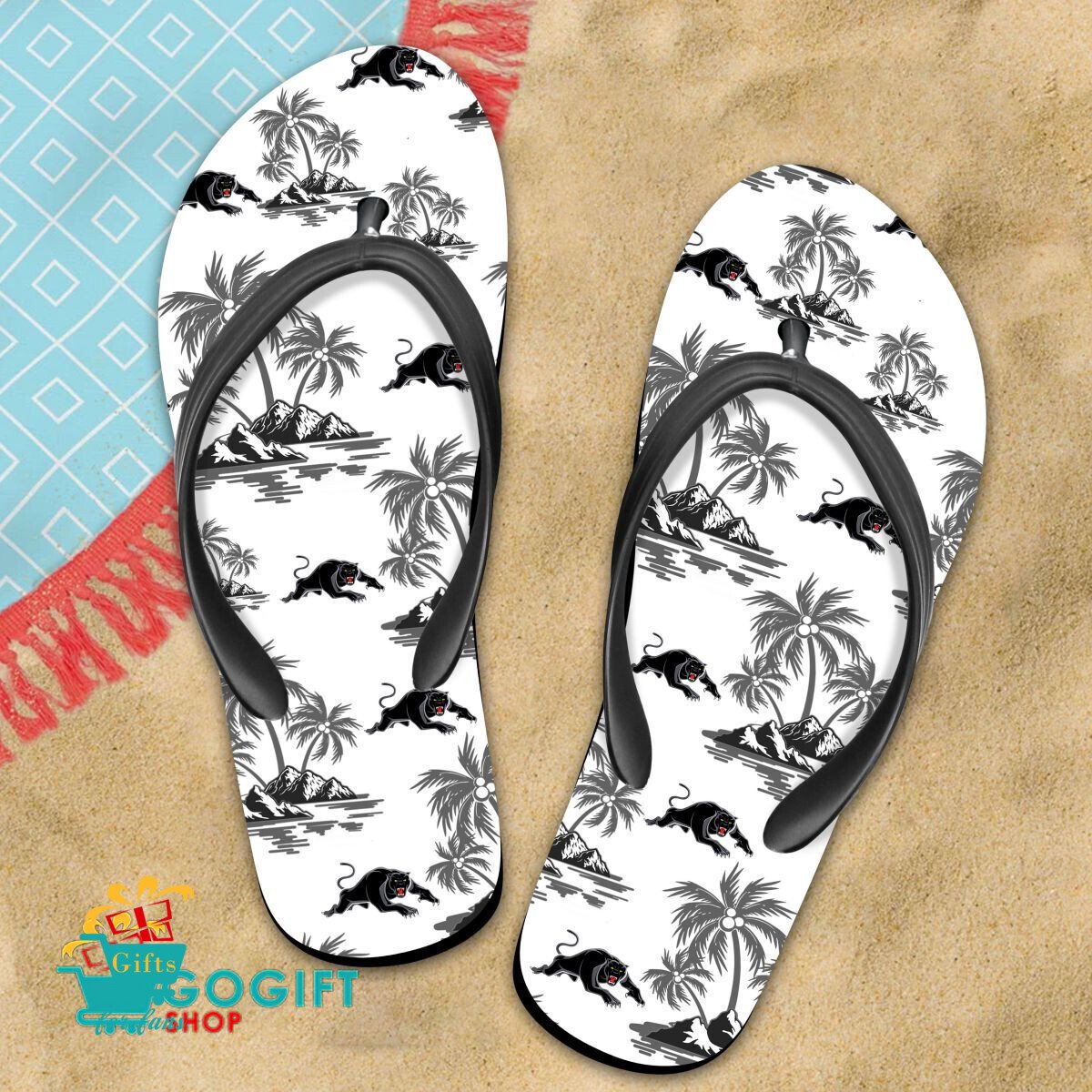 Penrith Panthers Gift For Fans Flip Flops Penrith Panthers Gift For Fans Flip Flops