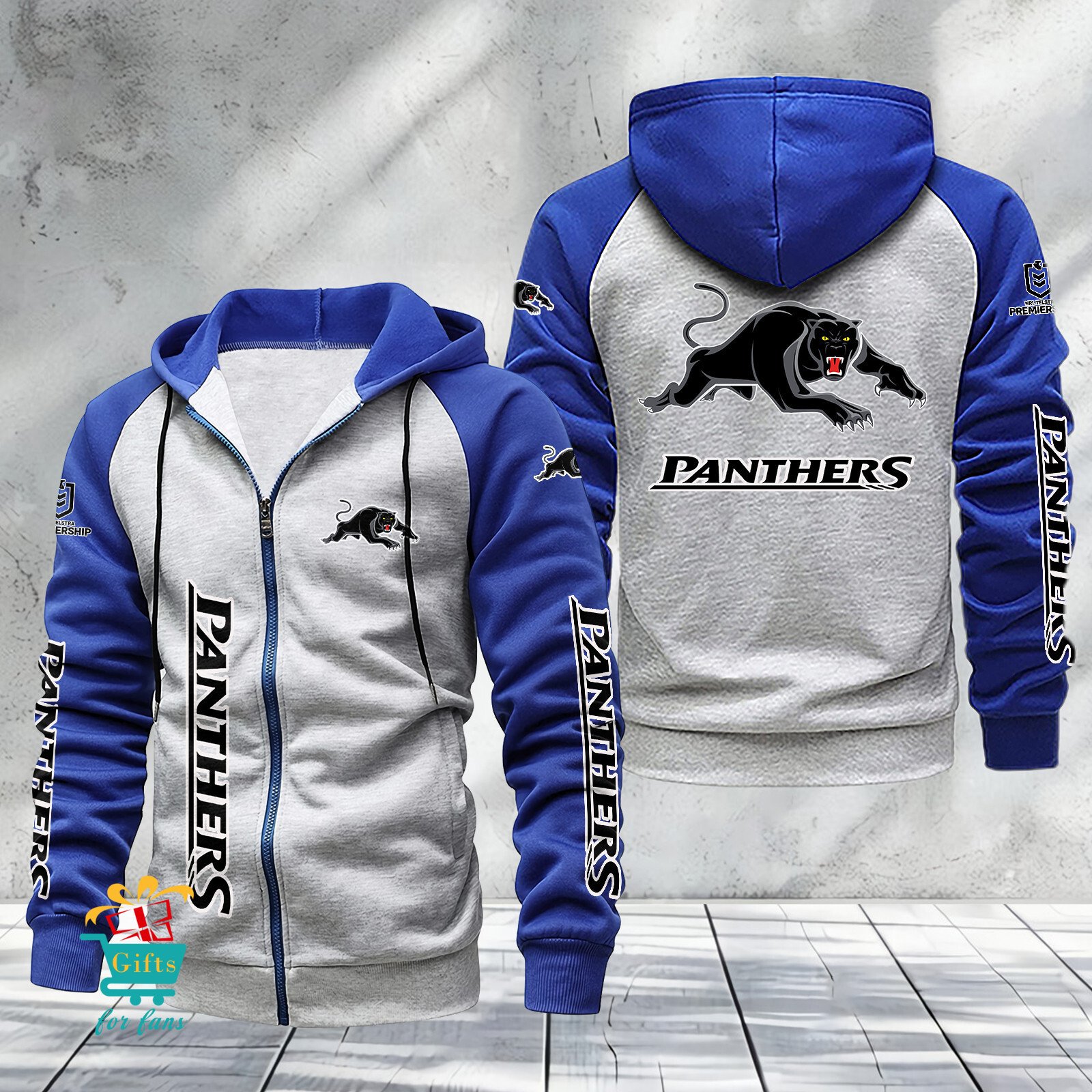 Penrith Panthers New Edition Raglan Zipper Hoodie Penrith Panthers New Edition Raglan Zipper Hoodie