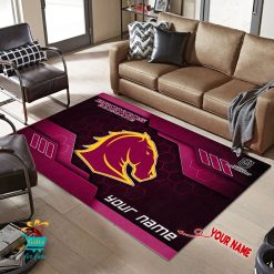 Brisbane Broncos Custom Name New Edition Floor Rug
