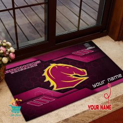 Brisbane Broncos Custom Name New Edition Rubber Doormat