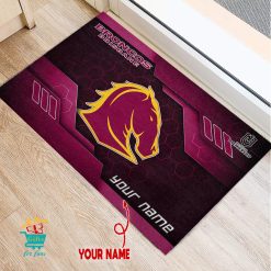 Brisbane Broncos Custom Name New Edition Rubber Doormat