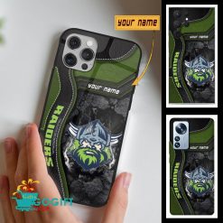 Canberra Raiders Custom Name Fan Edition Phone Case