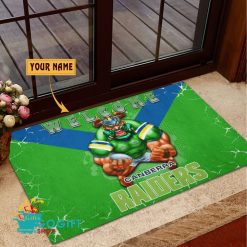Canberra Raiders Custom Name Mascot Rubber Doormat