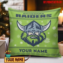 Canberra Raiders Custom Name Special Edition Square Pillow Case