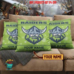 Canberra Raiders Custom Name Special Edition Square Pillow Case
