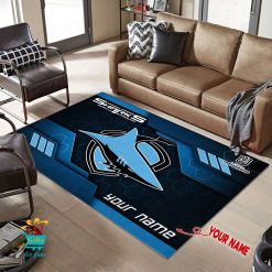 Cronulla-Sutherland Sharks Custom Name New Edition Floor Rug