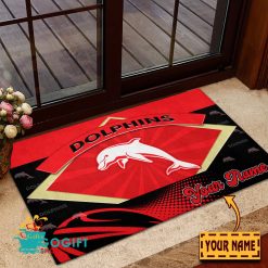 Dolphins Custom Name Special Edition Rubber Doormat