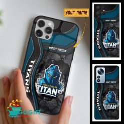 Gold Coast Titans Custom Name Fan Edition Phone Case