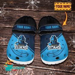 Gold Coast Titans Custom Name Limited Editon Fleece Crocs