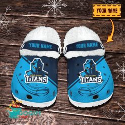 Gold Coast Titans Custom Name Limited Editon Fleece Crocs