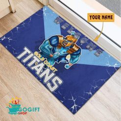 Gold Coast Titans Custom Name Mascot Rubber Doormat