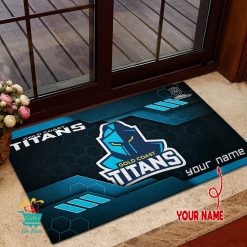 Gold Coast Titans Custom Name New Edition Rubber Doormat