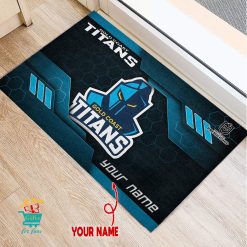 Gold Coast Titans Custom Name New Edition Rubber Doormat