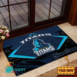 Gold Coast Titans Custom Name Special Edition Rubber Doormat